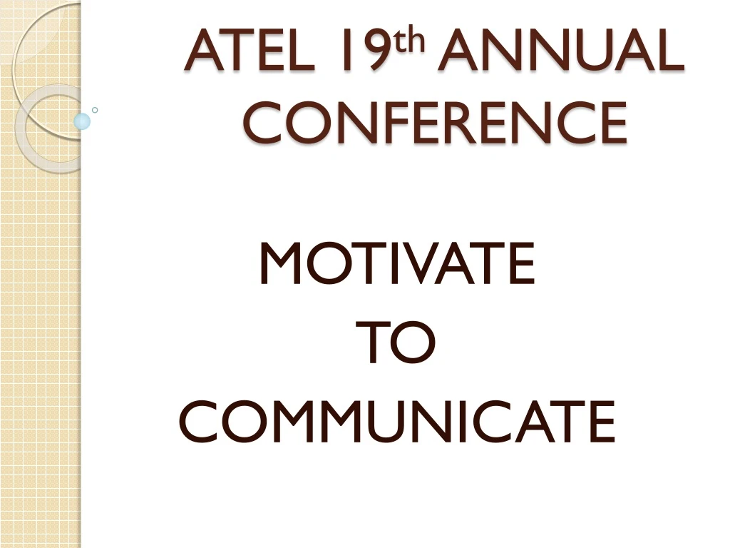 atel 19 th annual conference
