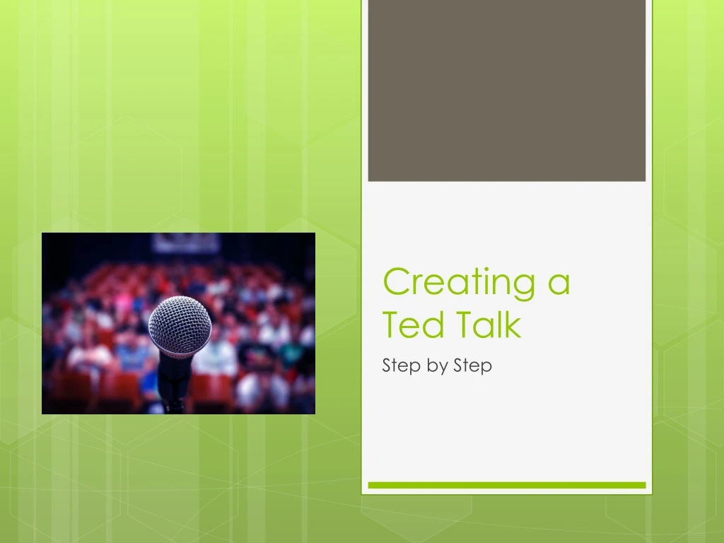 creating a ted talk