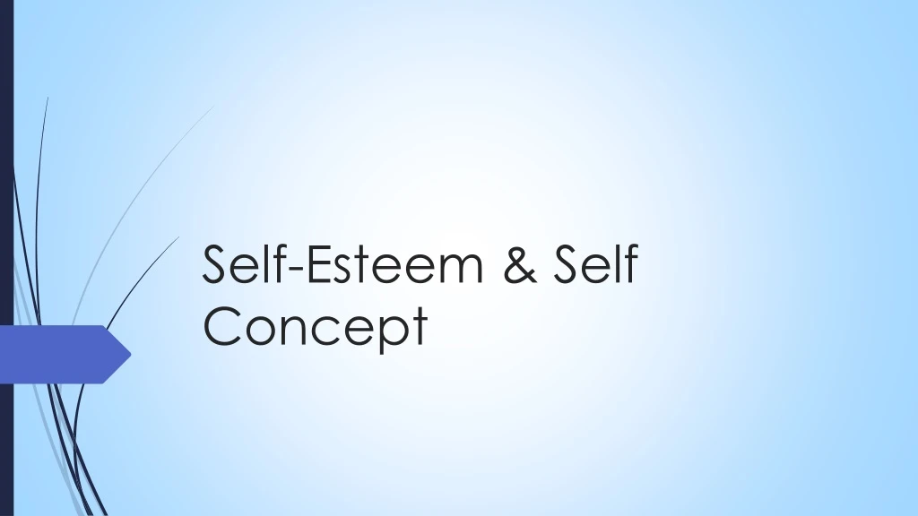 self esteem self concept