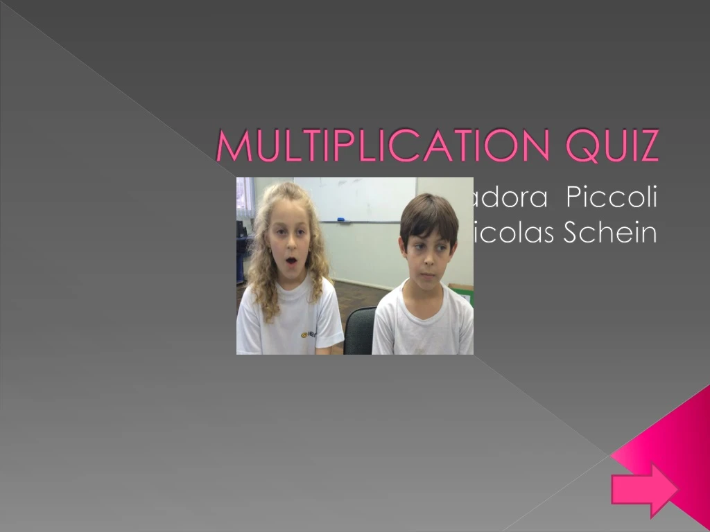 multiplication quiz