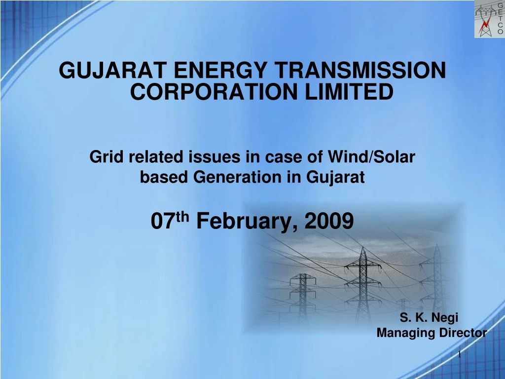 gujarat energy transmission corporation limited