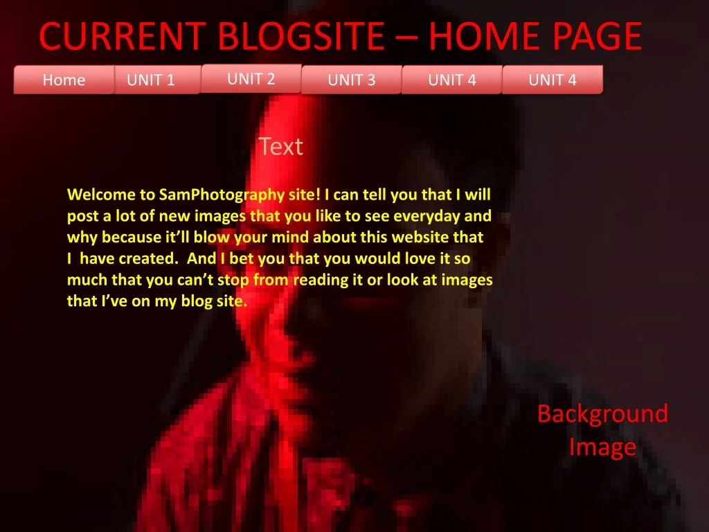current blogsite home page