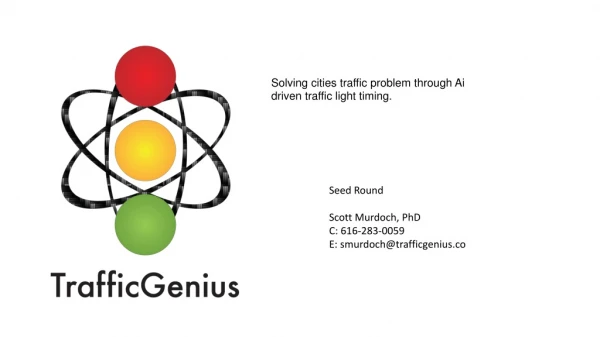 Solving cities traffic problem through Ai driven traffic light timing.