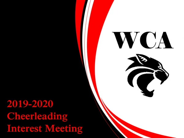 2019-2020 Cheerleading Interest Meeting