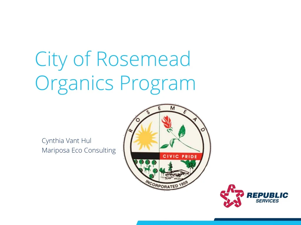city of rosemead organics program