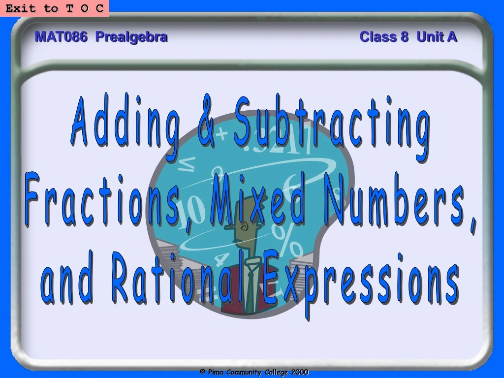 adding subtracting fractions mixed numbers