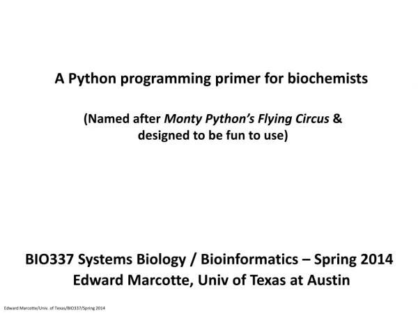 A Python programming primer for biochemists