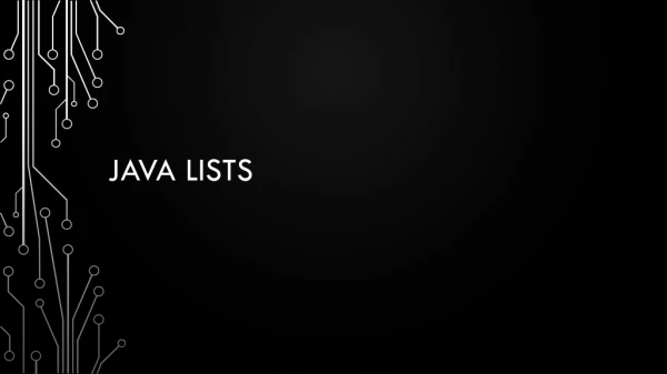 Java Lists