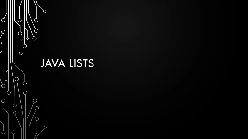 java lists