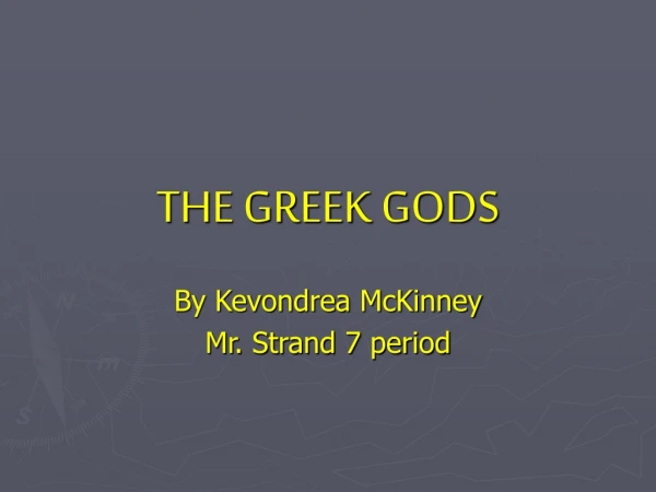 THE GREEK GODS