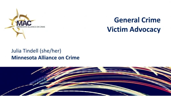 General Crime Victim Advocacy