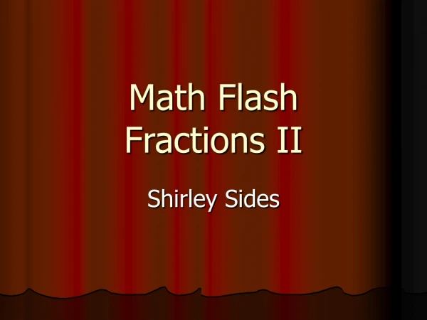 Math Flash Fractions II