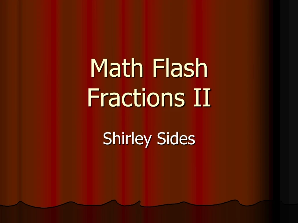 math flash fractions ii