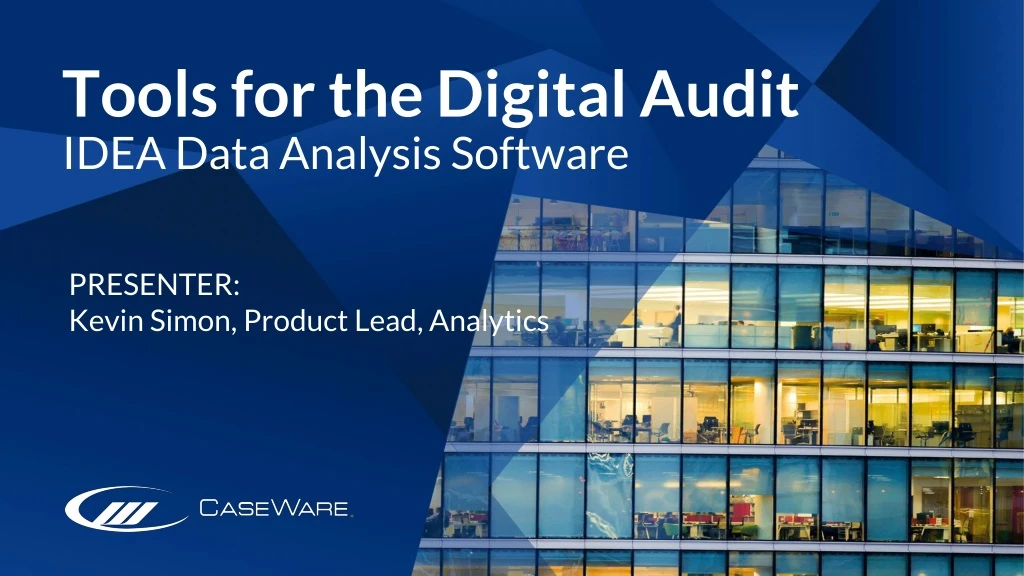 tools for the digital audit idea data analysis software