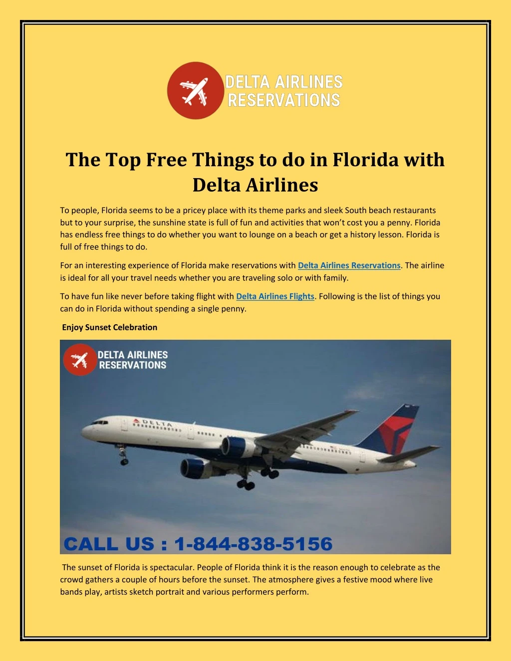 the top free things to do in florida with delta