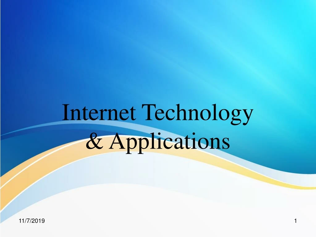 internet technology applications