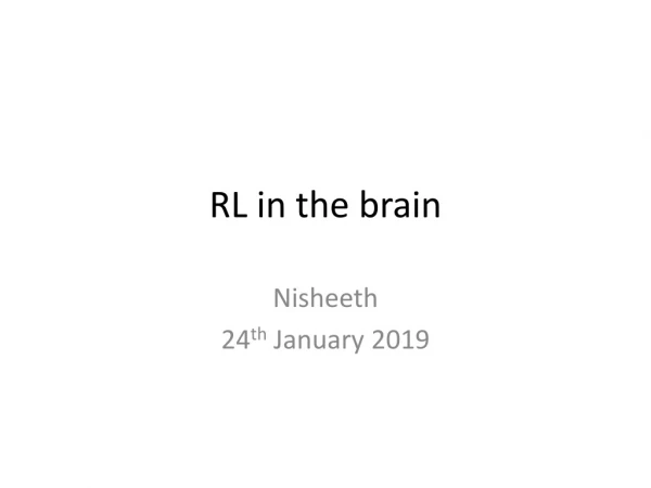 RL in the brain