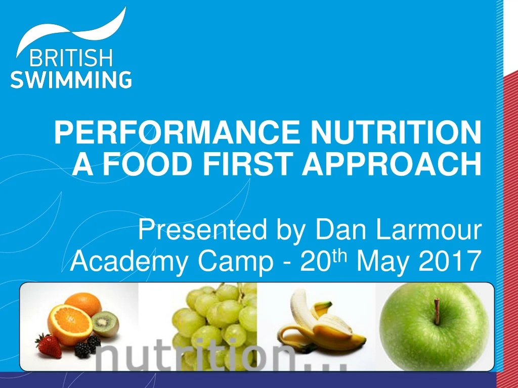 performance nutrition a food first approach