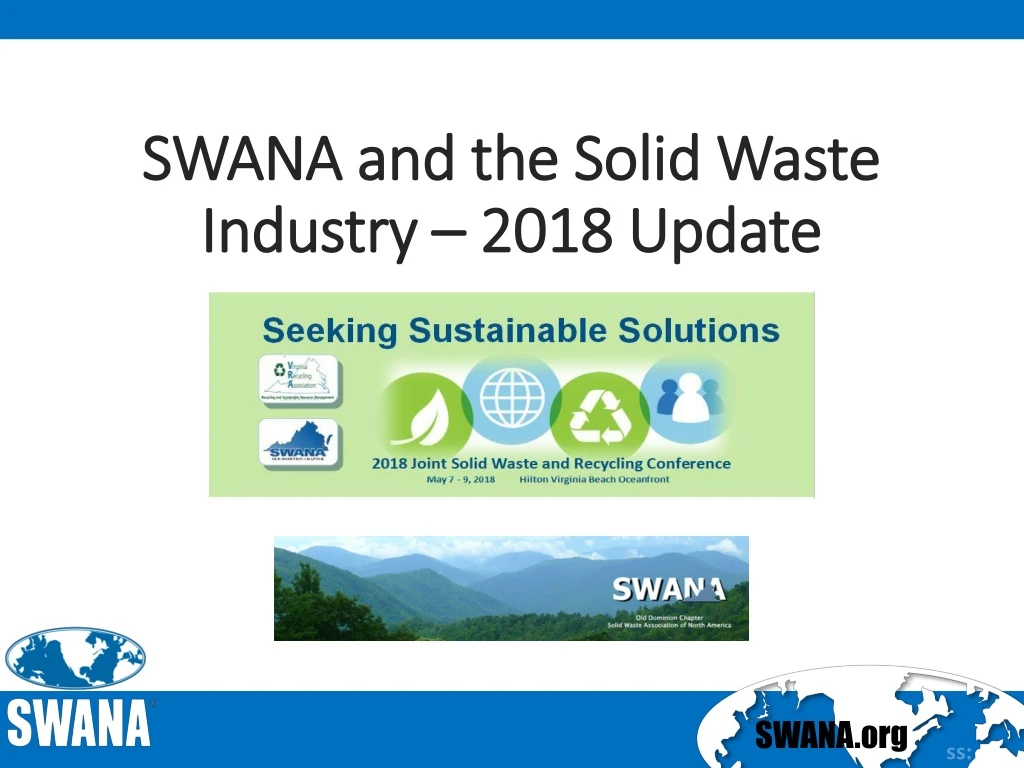 swana and the solid waste industry 2018 update