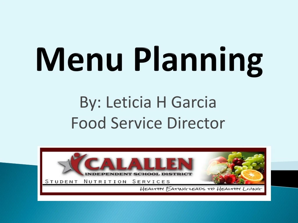 menu planning