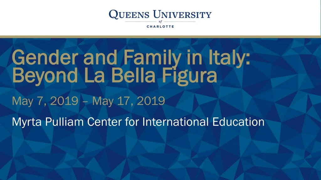 gender and family in italy beyond la bella figura