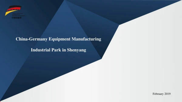 China-Germany Equipment Manufacturing Industrial Park in Shenyang