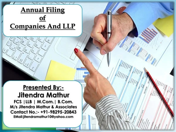 Annual Filing of Companies And LLP