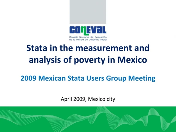 Stata in the measurement and analysis of poverty in Mexico