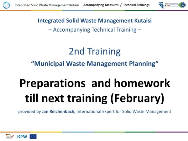 Integrated Solid Waste Management Kutaisi – Accompanying Technical Training – 2nd Training