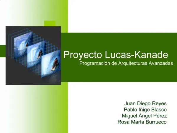 Proyecto Lucas-Kanade Programaci n de Arquitecturas Avanzadas