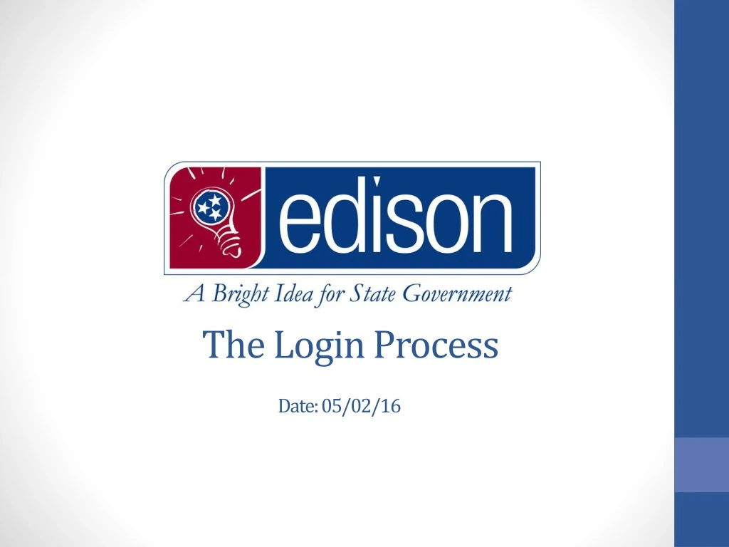 the login process
