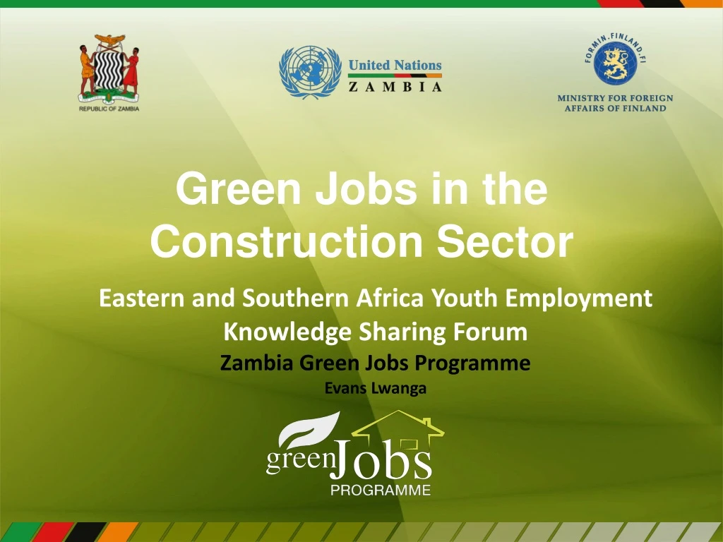 green jobs in the construction sector