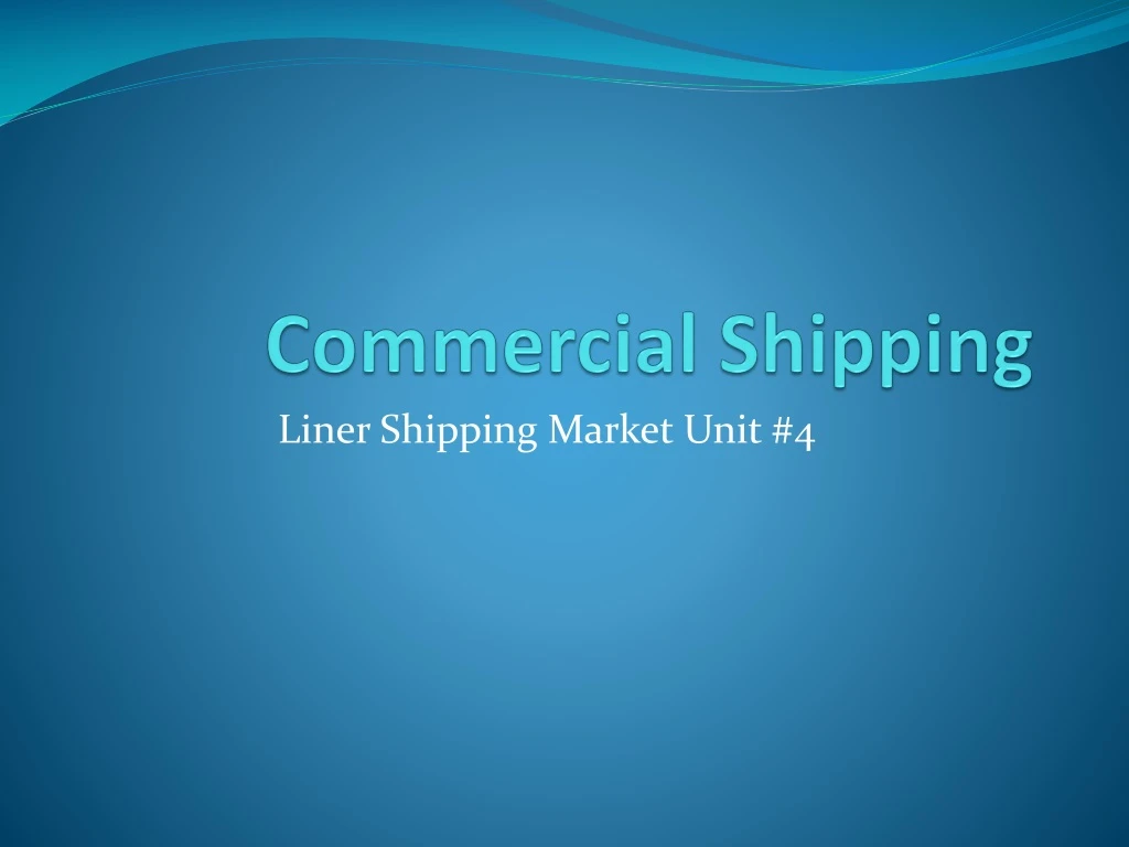 commercial shipping