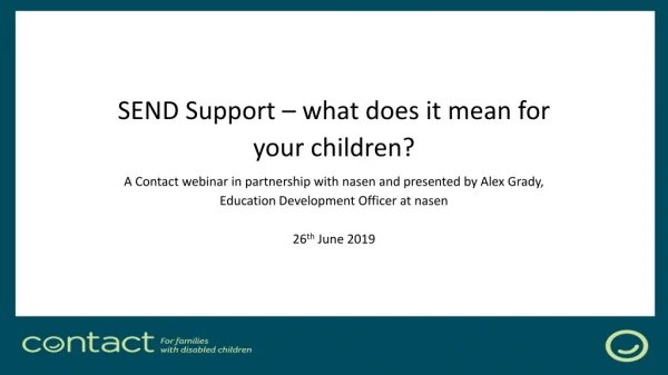 SEND Support – what does it mean for your children?