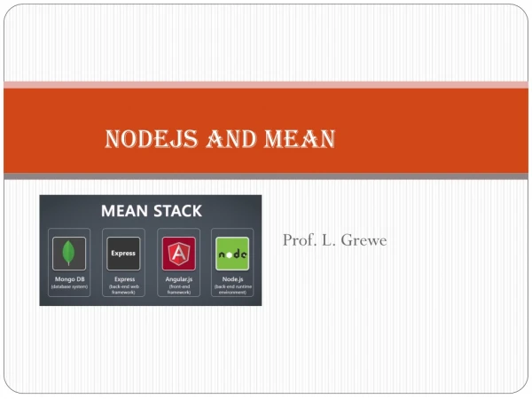 NodeJS and MEAN