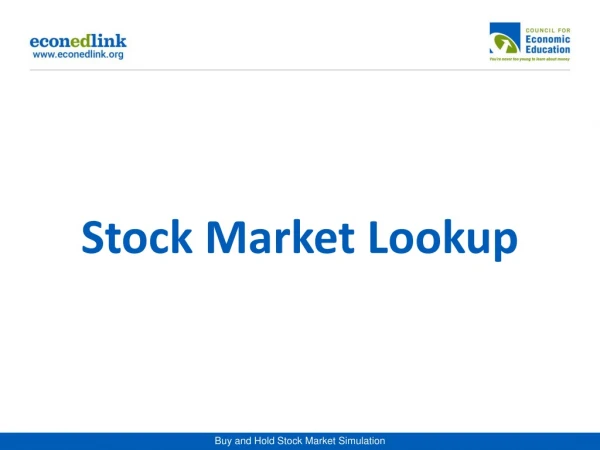 Stock Market Lookup