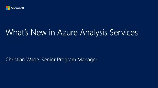 What’s New in Azure Analysis Services