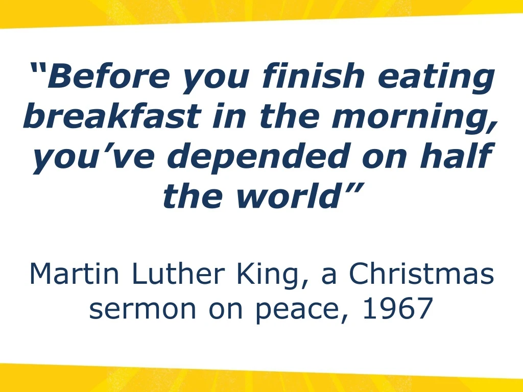 before you finish eating breakfast in the morning