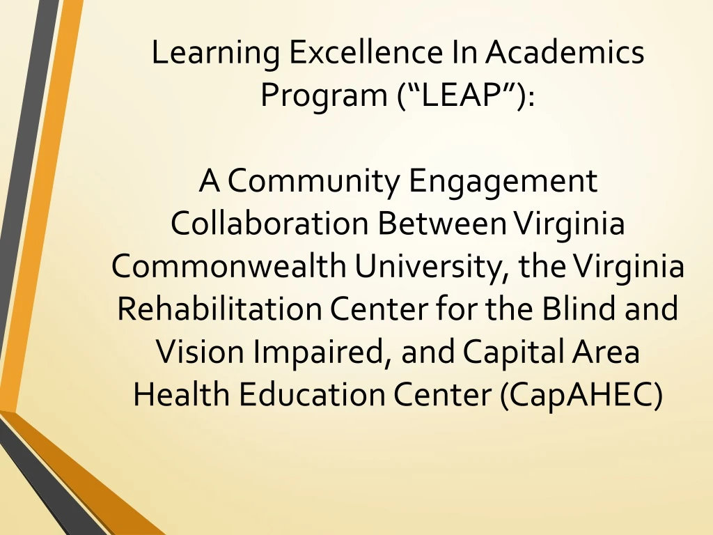 learning excellence in academics program leap