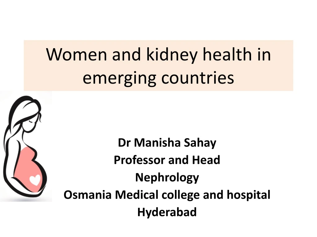 women and kidney health in emerging countries