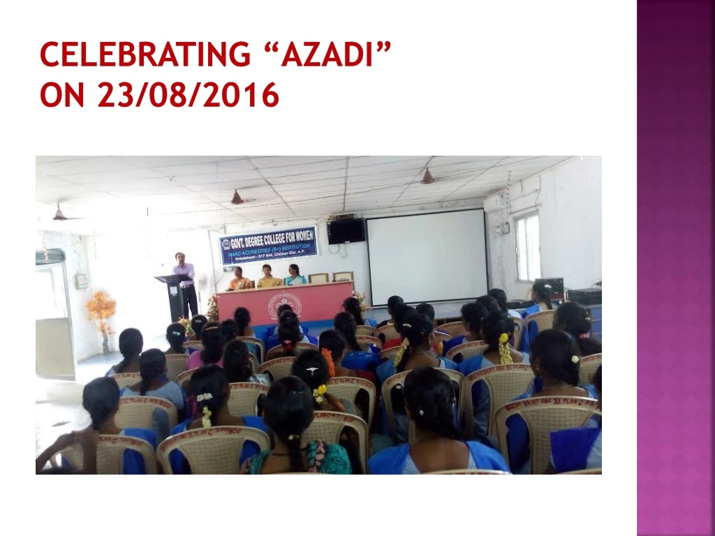 celebrating azadi on 23 08 2016