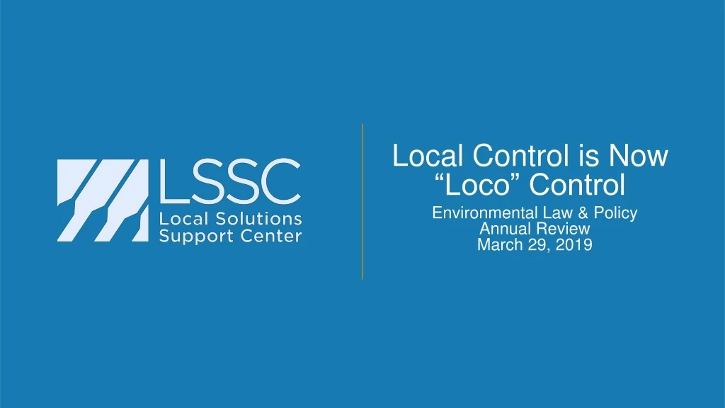 local control is now loco control