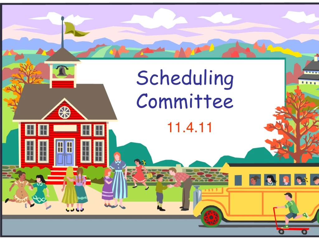 scheduling committee