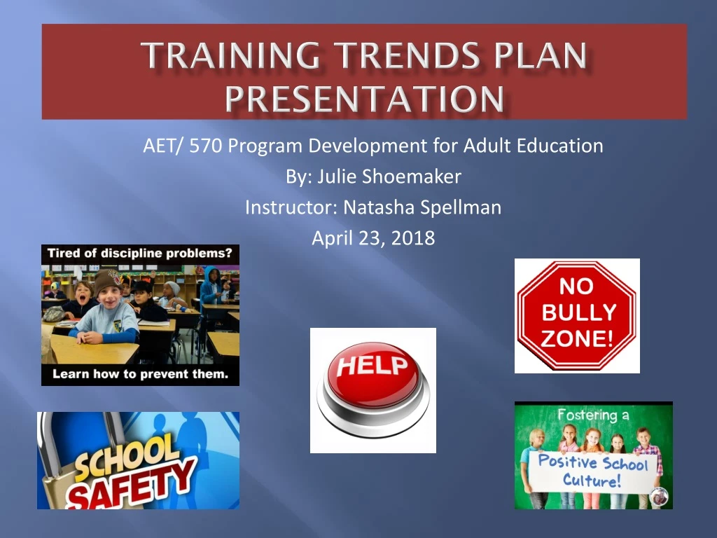 training trends plan presentation