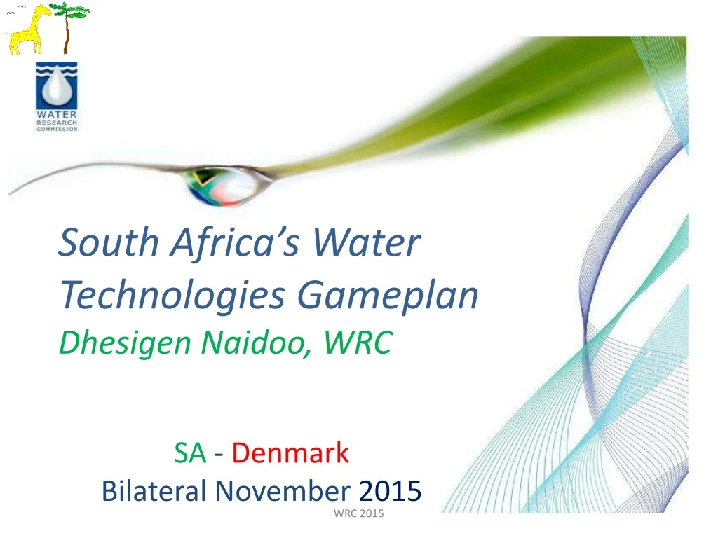 south africa s water technologies gameplan
