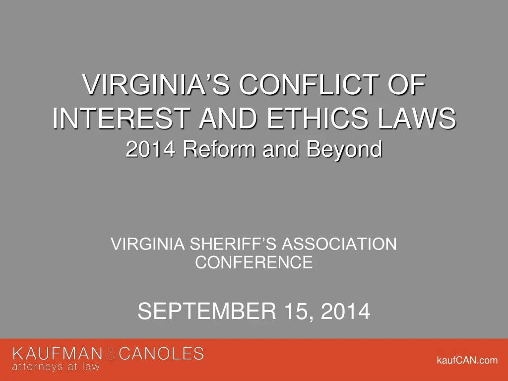 virginia s conflict of interest and ethics laws 2014 reform and beyond