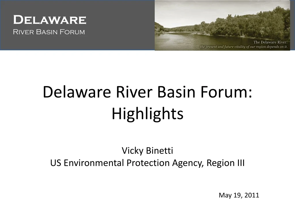 delaware river basin forum highlights