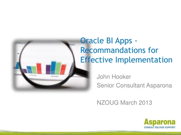 Oracle BI Apps - Recommandations for Effective Implementation