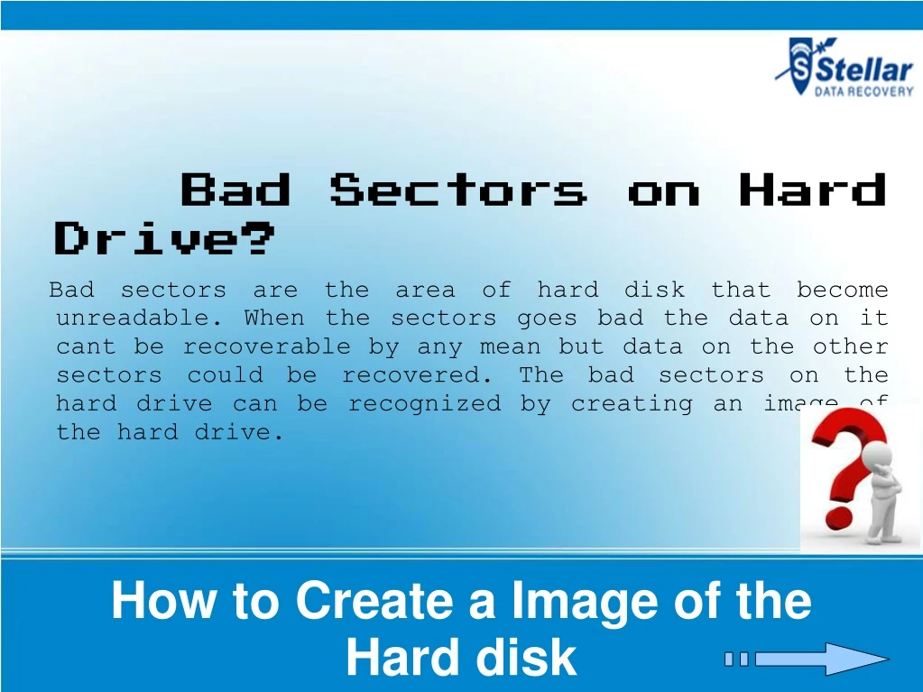 bad sectors on hard drive bad sectors