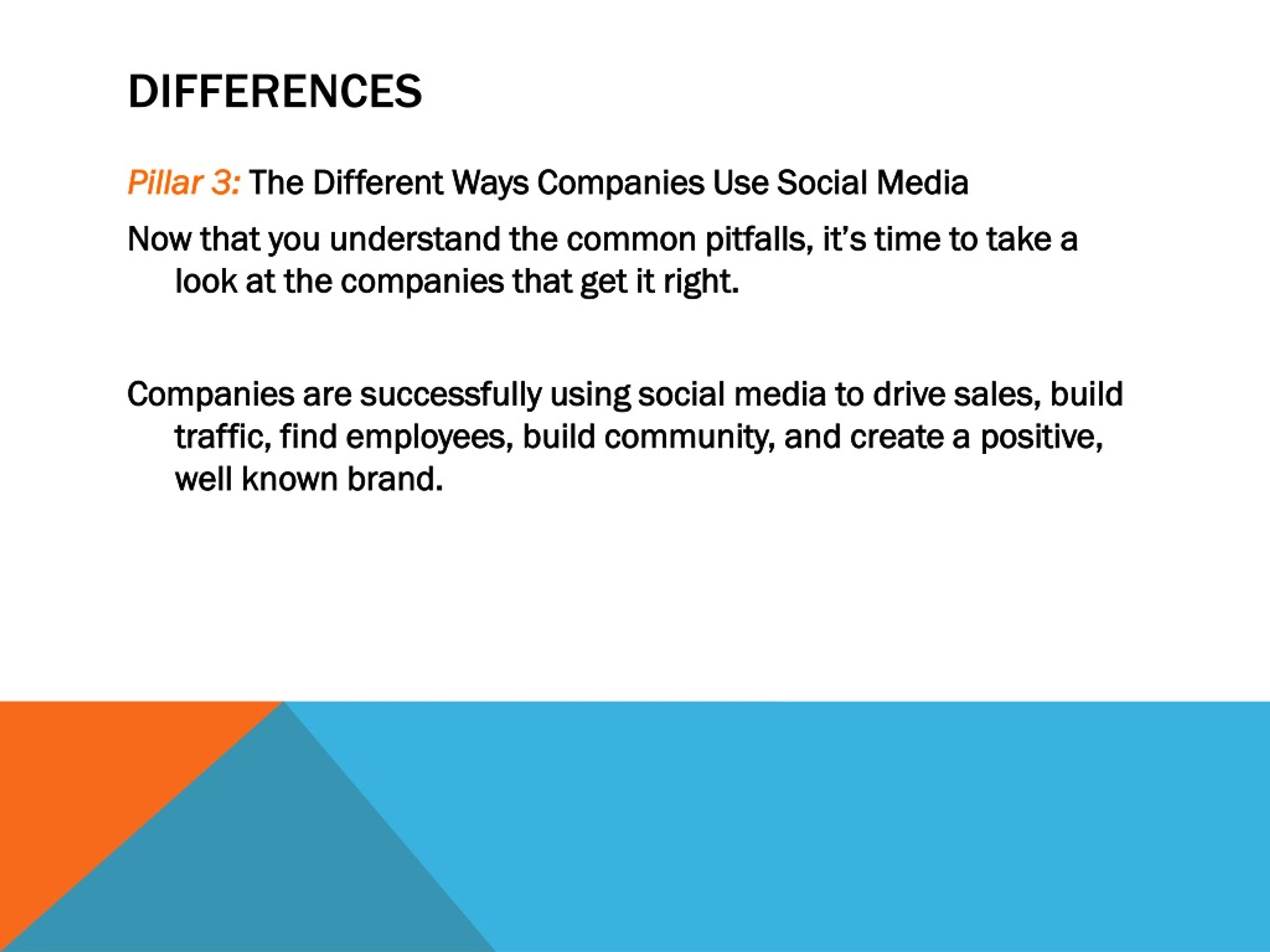 Differences - slide 1